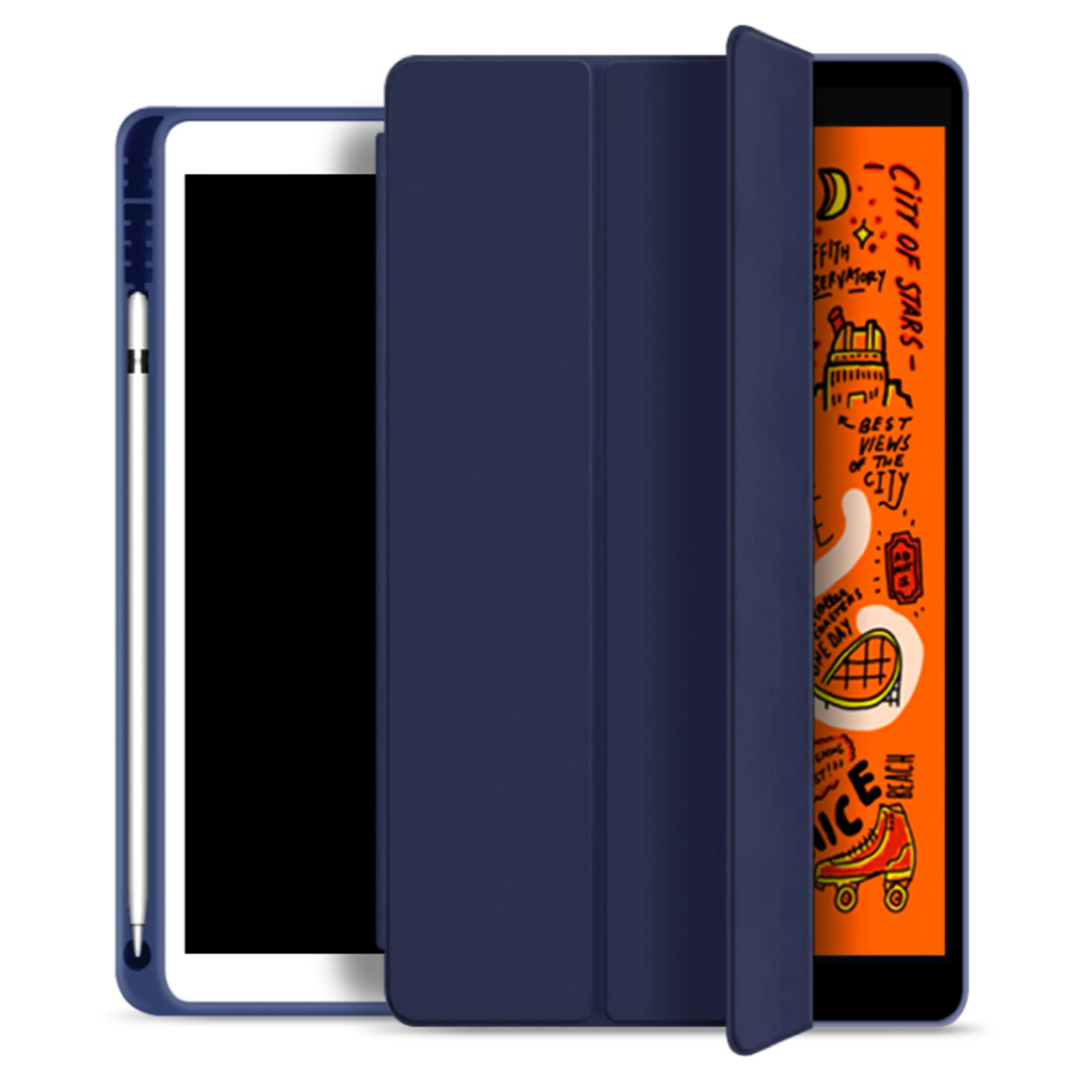 Чохол-книжка WIWU Smart Folio with pencil holder for iPad 10.2" Navy Blue